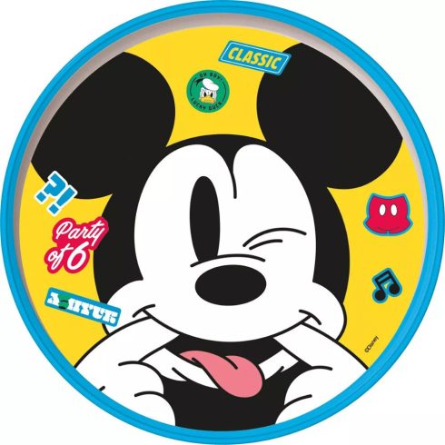 Műanyag lapostányér Mickey egér