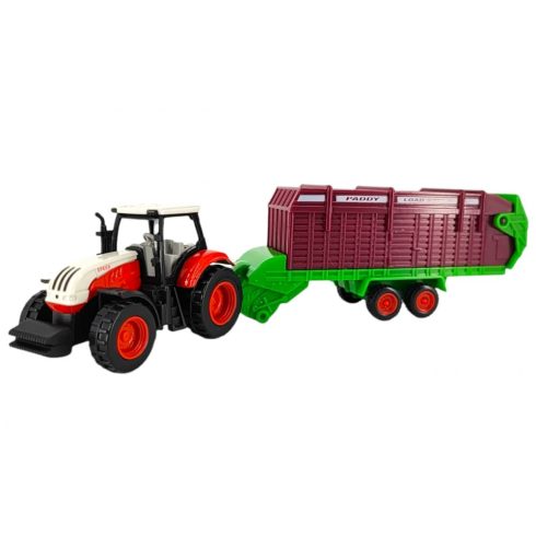 Traktor szénaszedő pótkocsival gyerekeknek