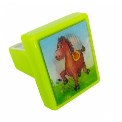 Állatos nyomda ló négyzet alakú