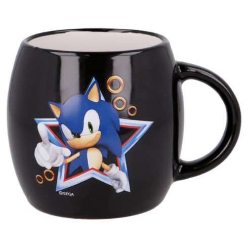 Sonic kerekded kerámia bögre ajándékdobozban