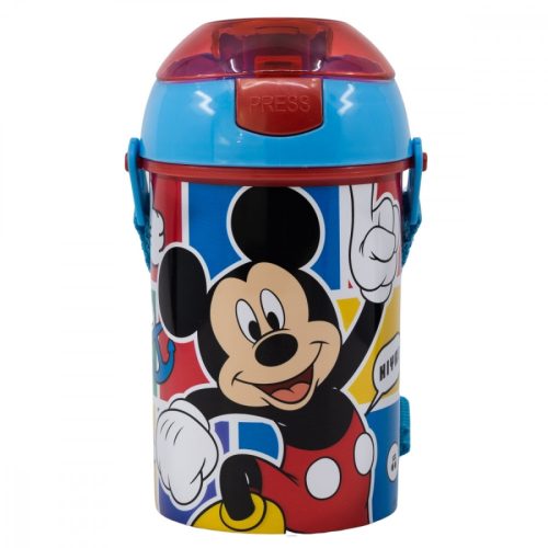 Mickey egér Pop Up Kulacs nyakbaakasztóval 450 ml