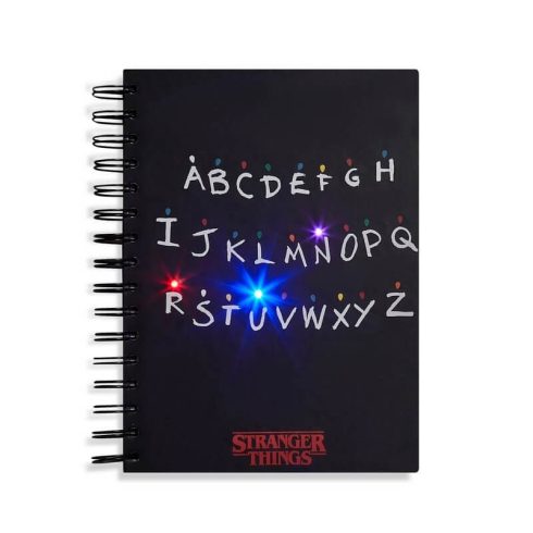 Világító Notebook jegyzetfüzet - Stranger Things