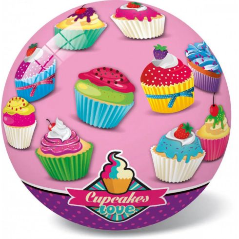 Labda Cupcakes  Love 23 cm - rózsaszín
