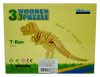 3D Fa Puzzle - T-Rex Dínós