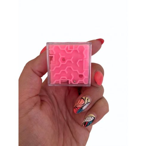 Mini labirintus kocka rózsaszín