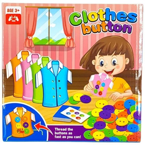 Társasjátékok - Clothes Button Gombfelvarrós társasjáték