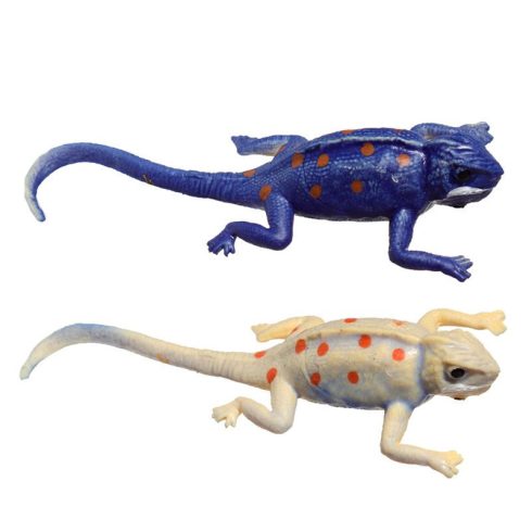 Játék színváltoztató kaméleon állatfigura - Kék