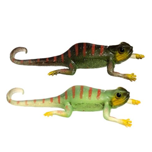 Játék színváltoztató kaméleon állatfigura - Zöld