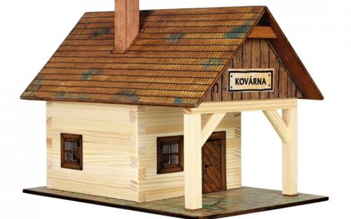 Ház építős játékok - Kovácsműhely makett fából