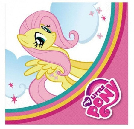 Party kellékek - My Little Pony Rainbow szalvéta