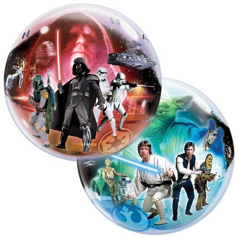 Party kellékek - Bubbles lufik - Star Wars bubbles