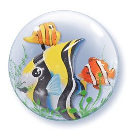 Party kellékek - Bubbles lufik - Trópusi halak bubbles