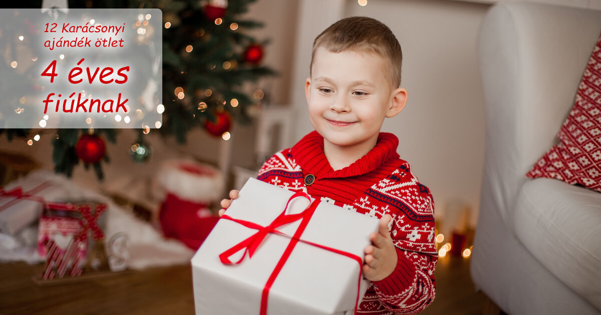 Karácsonyi ajándékötlet 4 éves fiúnak